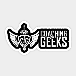 Coaching for Geeks Horizontal/White Sticker